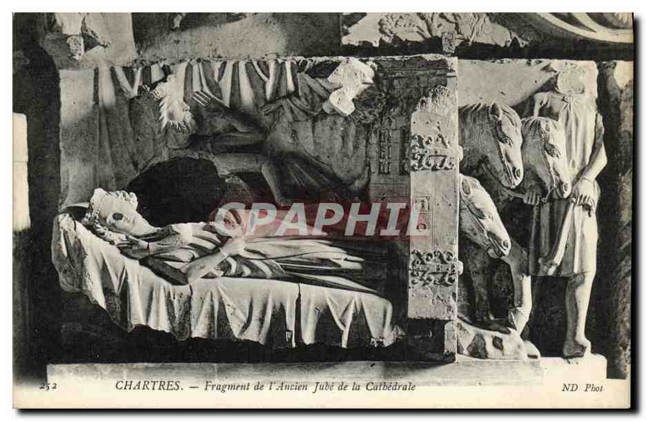 Chartres — Fragment de l'Ancien Jubé de la Cathédrale — ND Phot