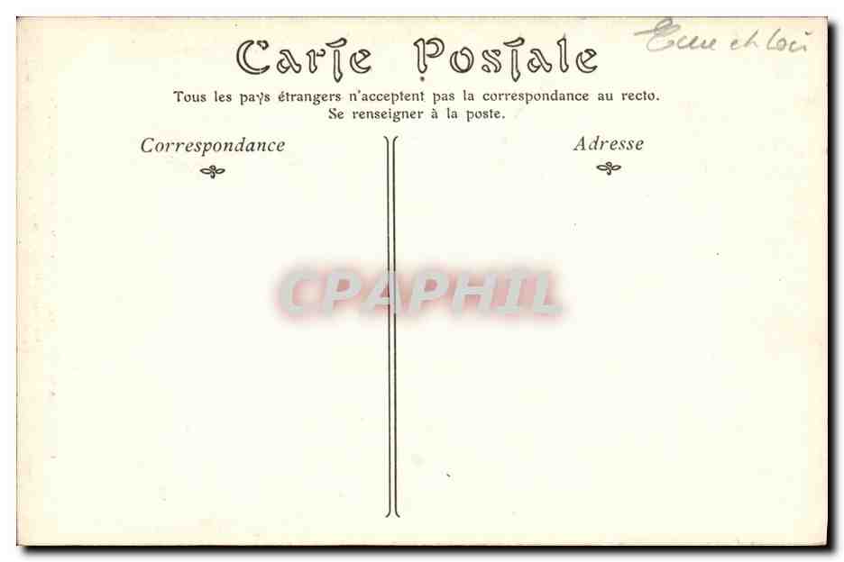 Cathédrale de Chartres — Fleuron du Porche méridional — CPAPHIL n°364 — Verso