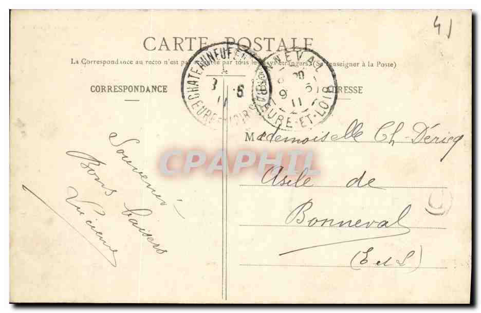 CPA L Eure et Loir historique Blevy Maison XV e siecle Buvette  — Rückseite