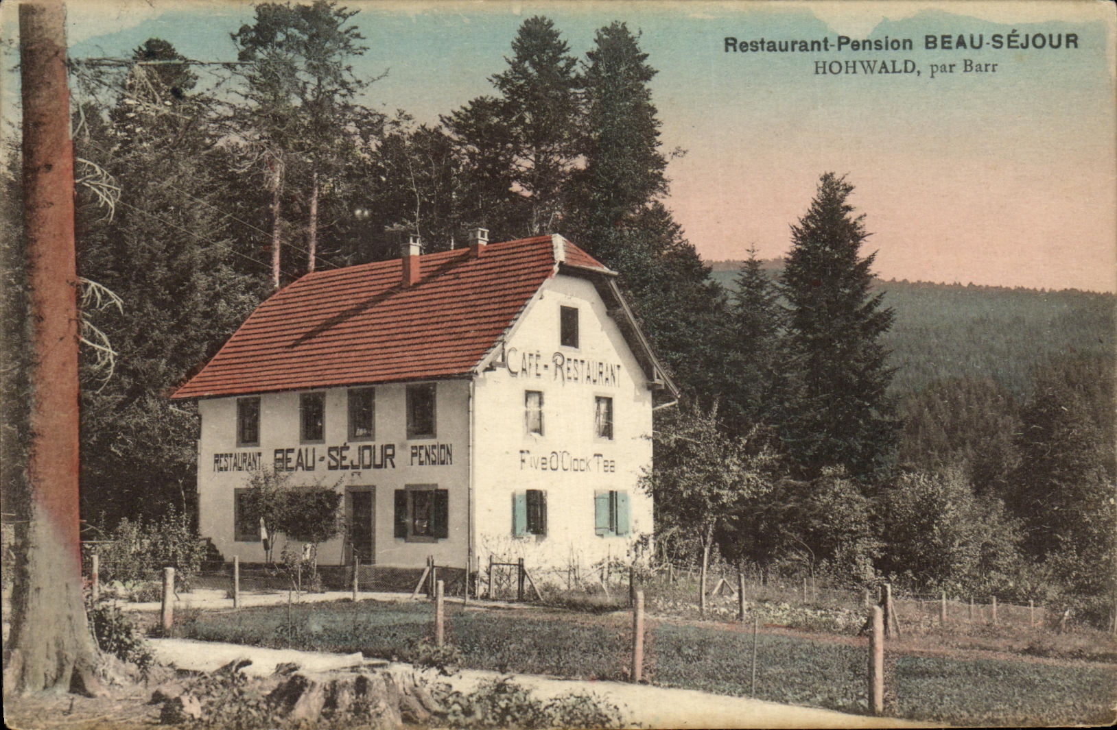 Restaurant-Pension Beau-Séjour — Hohwald, par Barr — éditeur non visible