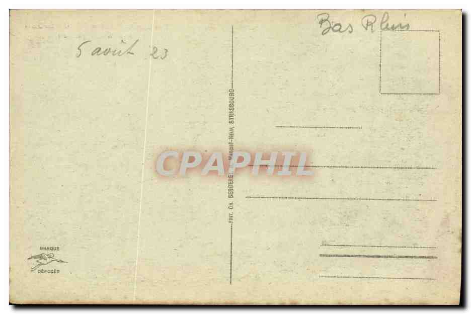 Restaurant-Pension Beau-Séjour — Hohwald, par Barr — éditeur non visible — Verso