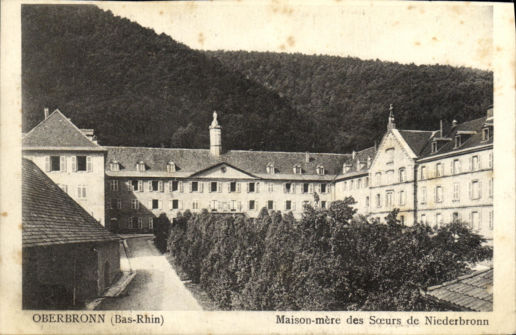 Oberbronn (Bas-Rhin) — Maison-mère des Sœurs de Niederbronn — Photographe E. Lorson, Strasbourg