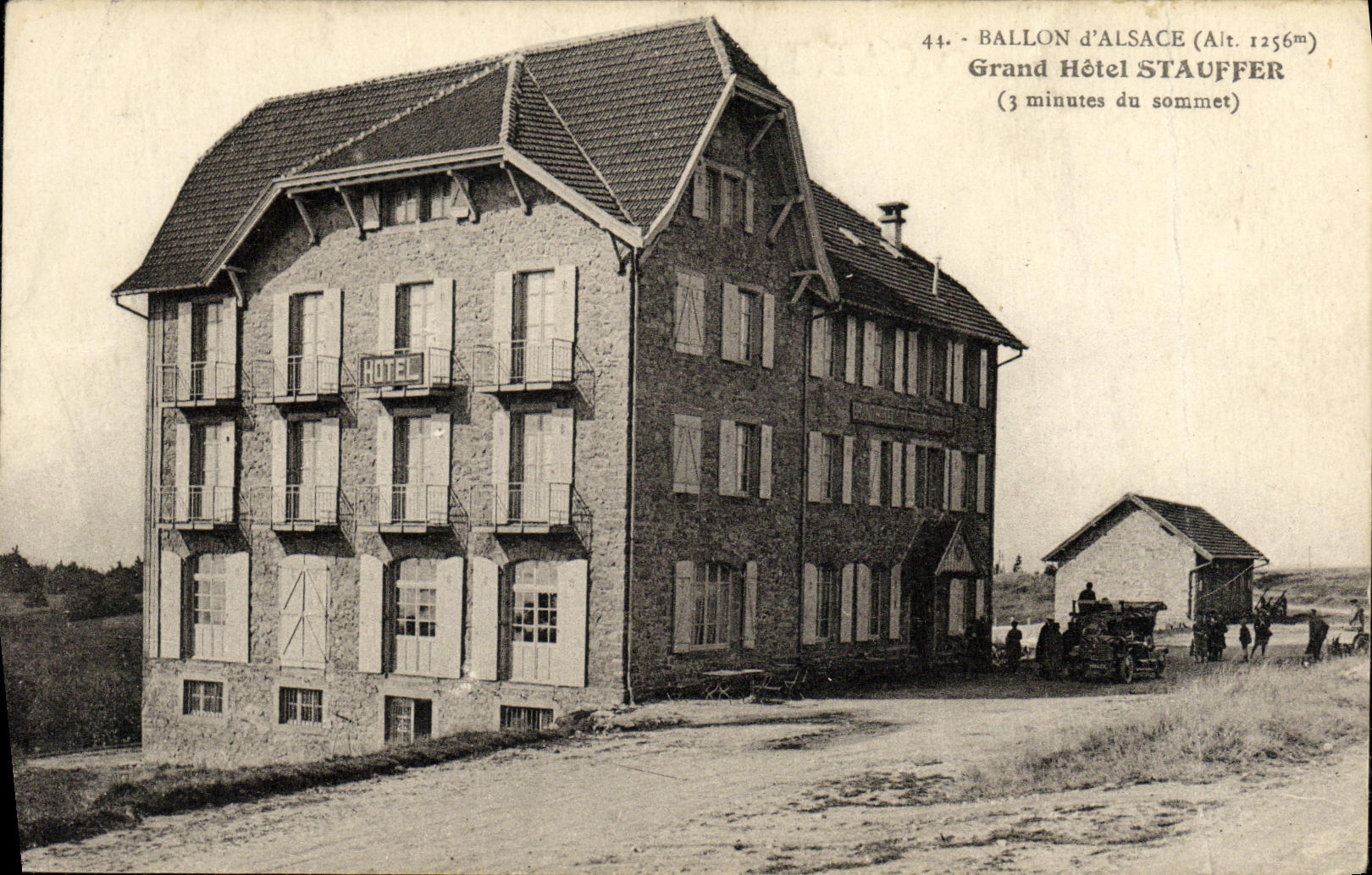 Ballon d'Alsace — Grand Hôtel Stauffer (Alt. 1256m) — Cartes 'La Cigogne', Strasbourg