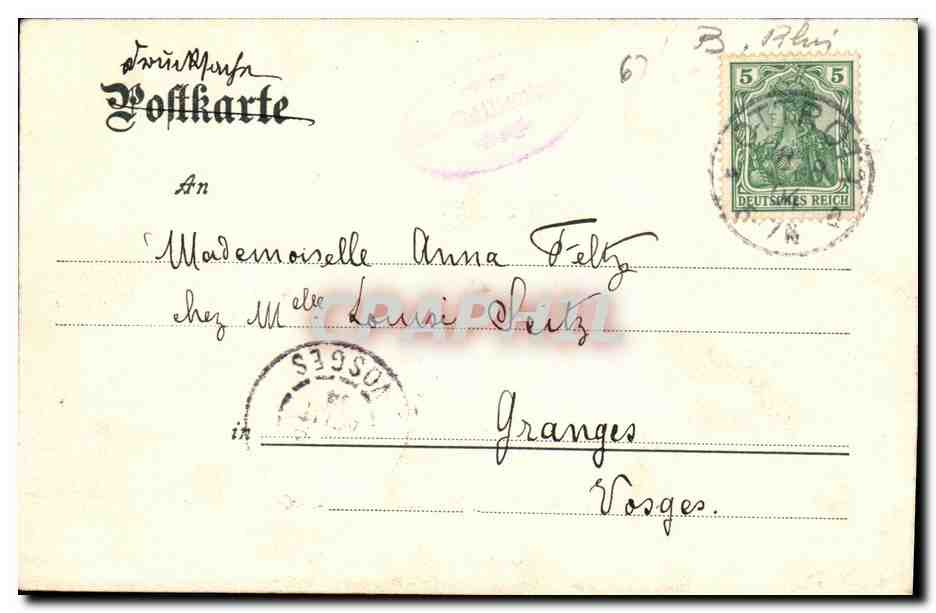 CPA St Odilienberg Hof Mont Ste Odile cour — Rückseite