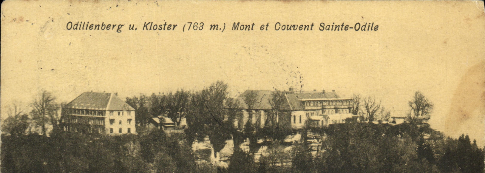 Odilienberg u. Kloster (763 m.) — Mont et Couvent Sainte-Odile — éditeur non visible