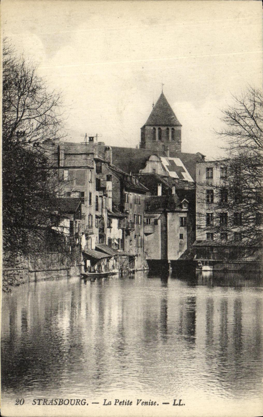 CPA Strasbourg La Petite Venise Croix Rouge