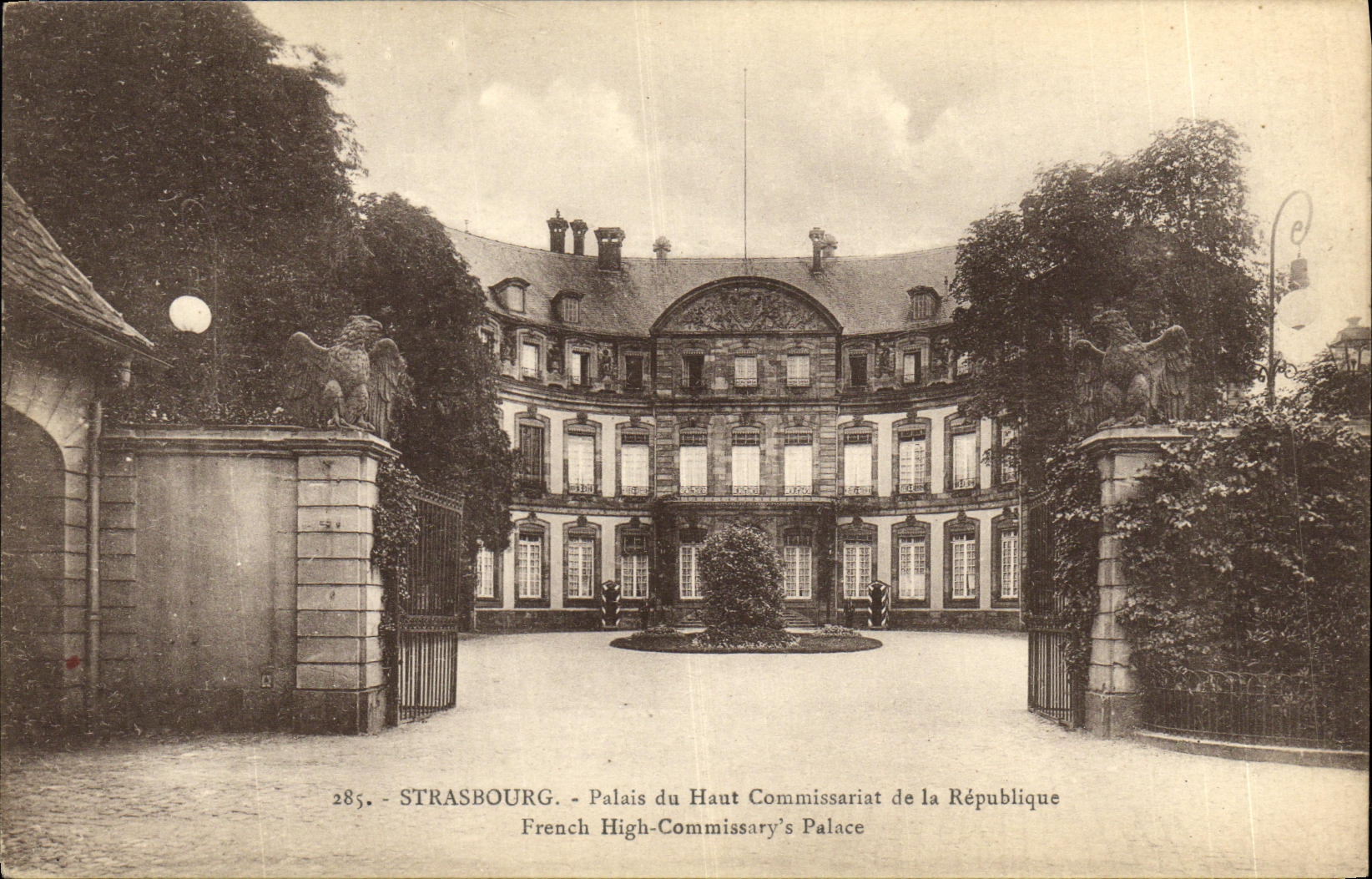 CPA Strasbourg Palais du Haut Commissariat de la Republique