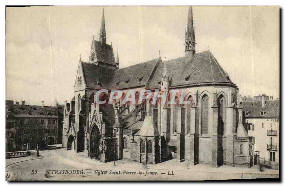 CPA Strasbourg Eglise Saint Pierre le Jeune