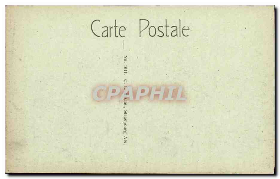 CPA Strasbourg Hopital Civil Clinique Medicale — Rückseite
