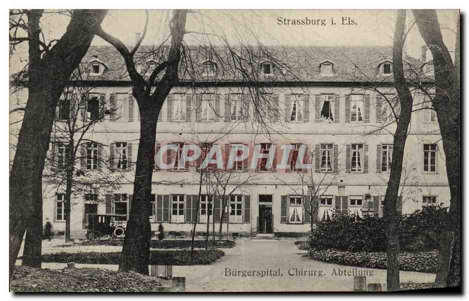 CPA Strasbourg i Els Burgerspital Chirurg Agteilung