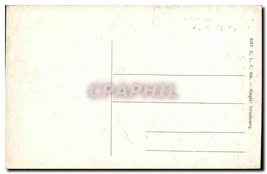 CPA Strasbourg Hopital civil Clinique ophtalmique — Verso