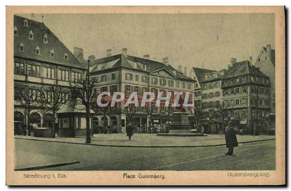 CPA Strasbourg i Els Place Gutembreg