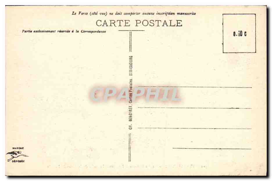 CPA Strasbourg La Catherale Les trois portails de la Grande Facade — Rückseite