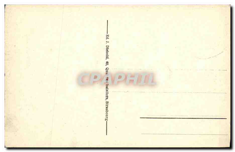 CPA Strasbourg L Hopital civil — Rückseite
