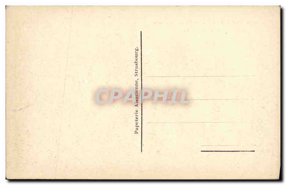 CPA Strasbourg Maison Pfannkuchen Place Broglie — Rückseite