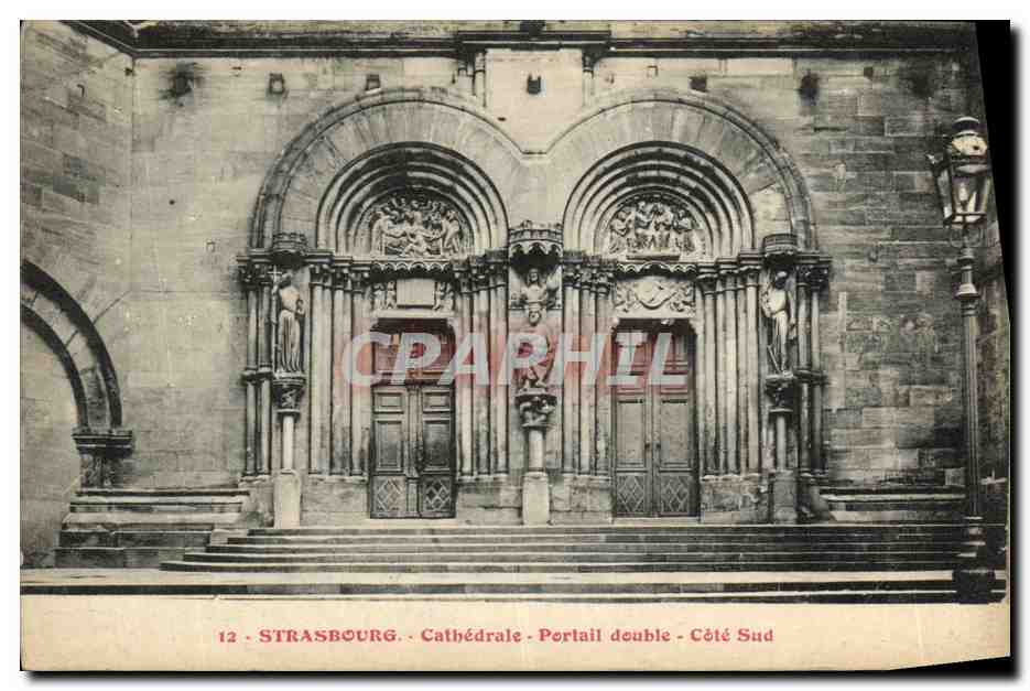 Strasbourg - Cathédrale - Portail double - Côté Sud