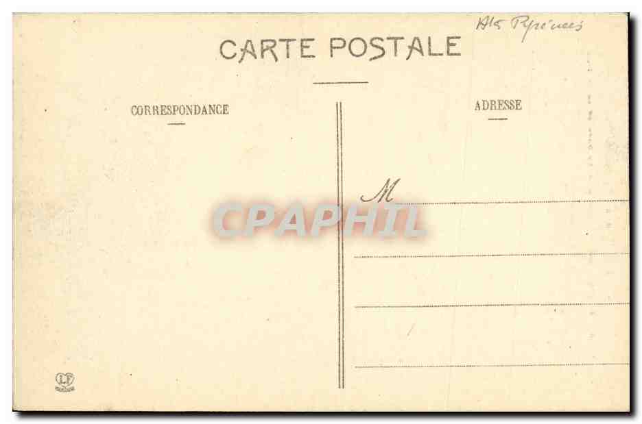 CPA St Sauveur Les Gorges du Gave et la Station — Verso