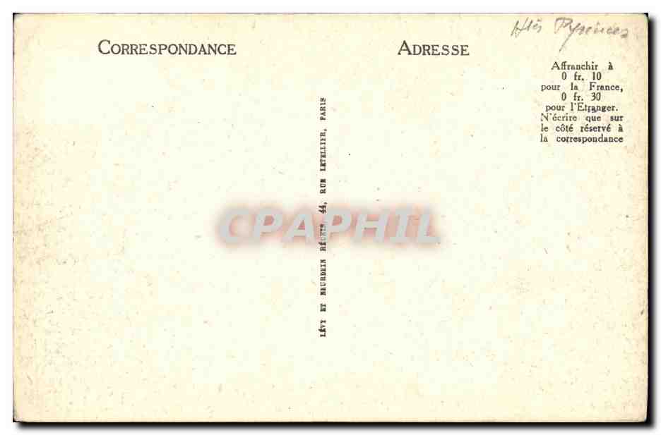 CPA Luz Saint Sauveur L Eglise des Templiers — Verso