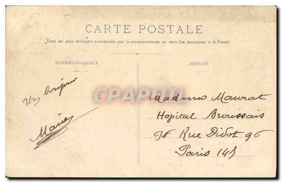 CPA Maubourguet Les Allees Larbanes Velo Cycle Caleche  — Rückseite