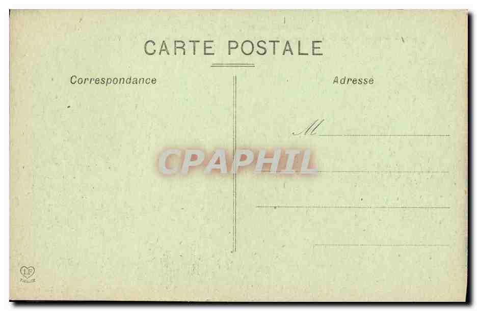 CPA Village de St Savin pres Argeles Gazost La Place au Fond le Pic Viscos — Verso
