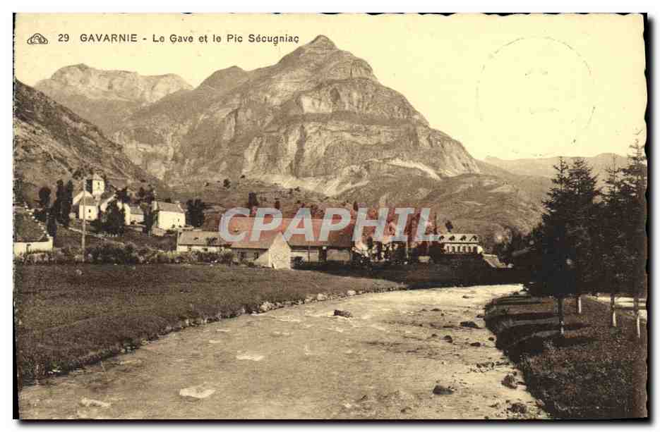 Gavarnie - Le Gave et le Pic Sécugniaç — C. A. Alscronne des Arts Photographiques, Strasbourg