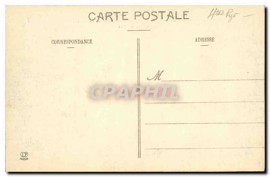CPA Gavarnie Entree du village et le cirque Route de Luz — Verso