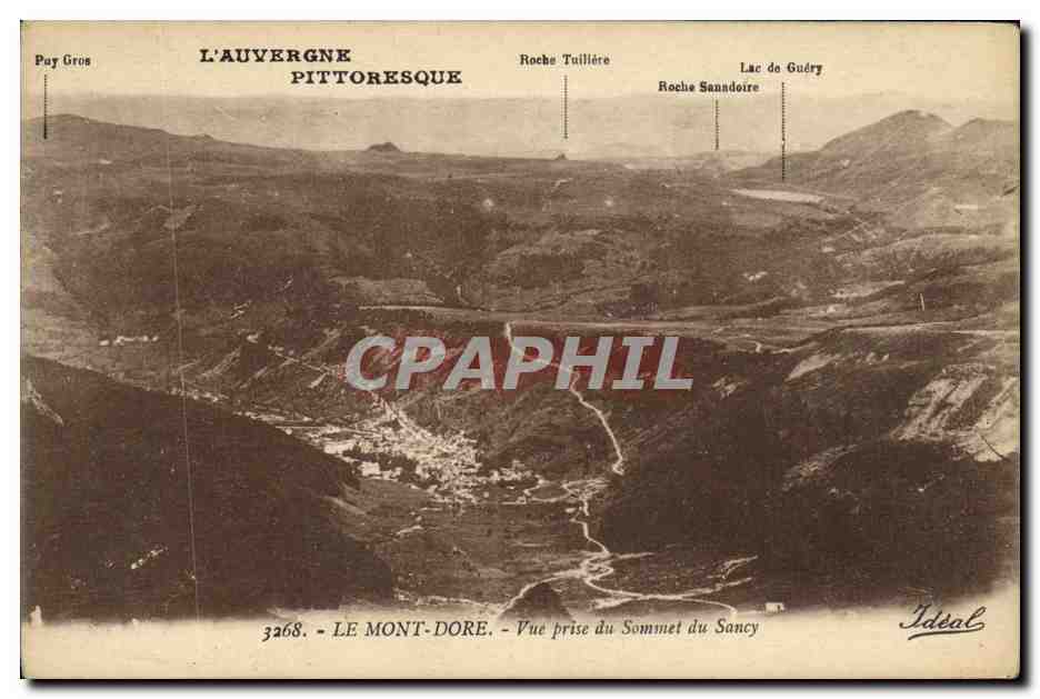 CPA Le Mont Dore Vue prise du sommet de Sancy
