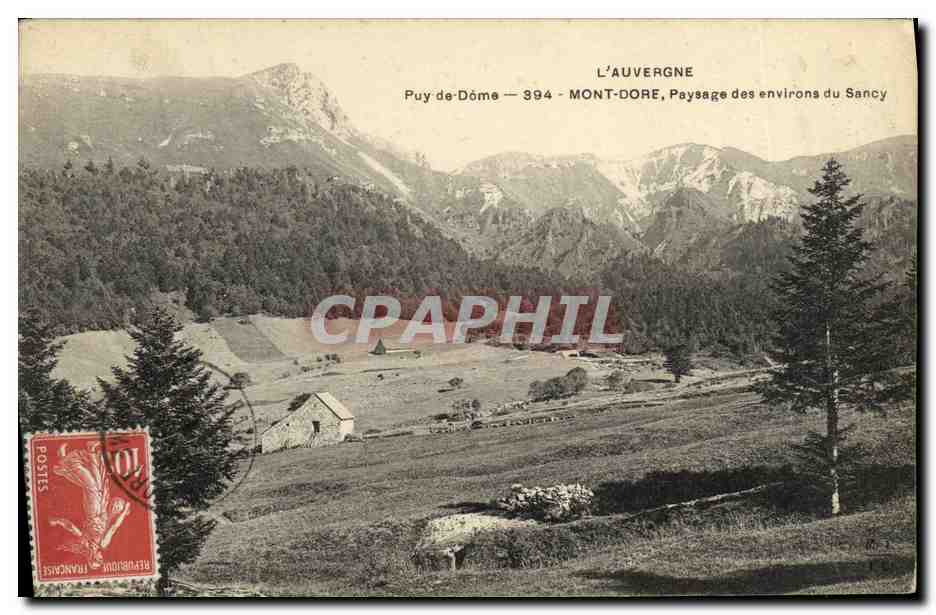 CPA Le Mont Dore Puy de Dome Paysage des environs de Sancy