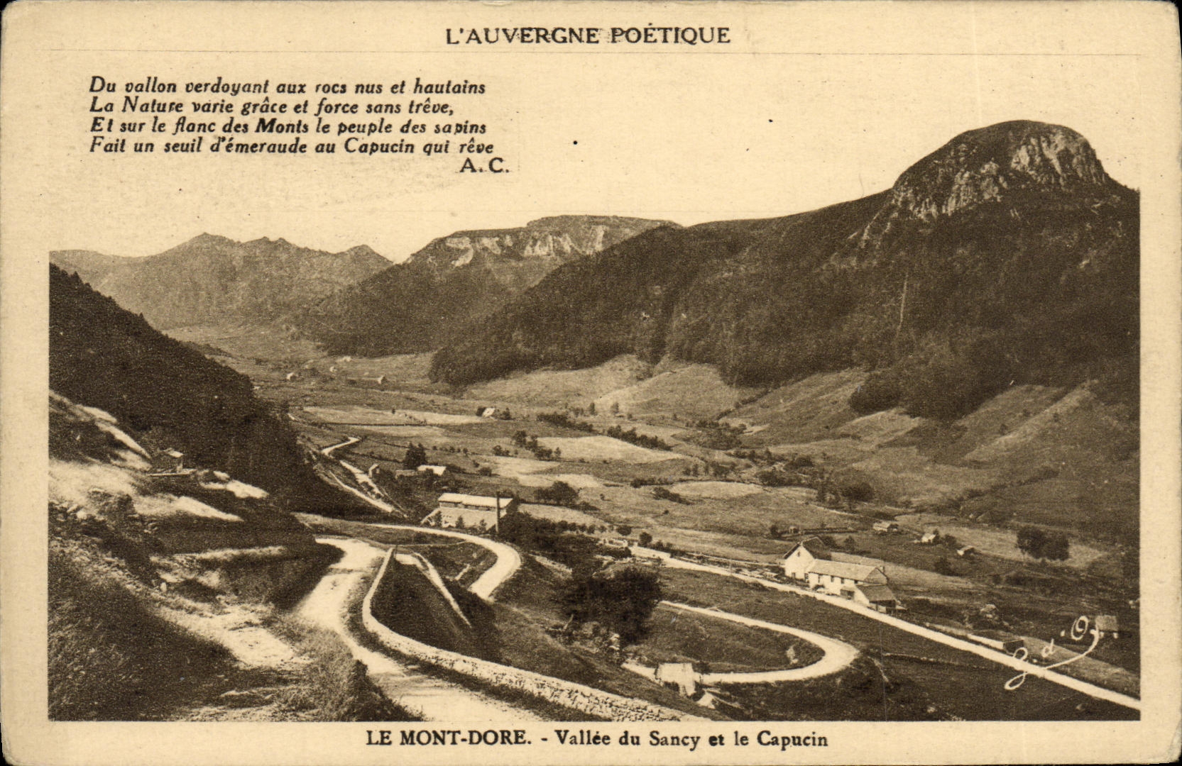 CPA Le Mont Dore Vallee du Sancy et le Capucin
