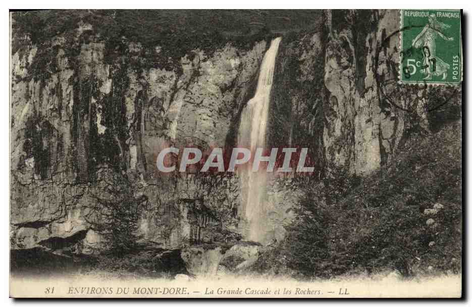 CPA Le Mont Dore Las Grande Cascade et les Rochers