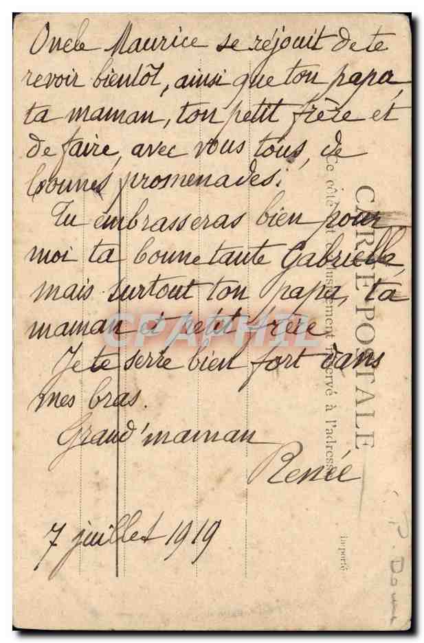 CPA Le Mont Dore La vallee du Mont Dore — Rückseite