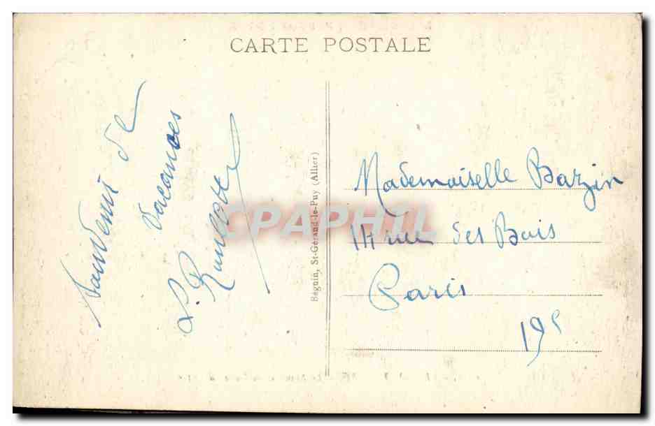 CPA Environs du Mont Dore Le Sancy et la Vallee d Enfer — Verso