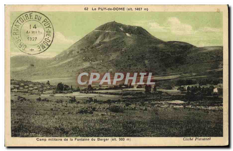 CPA Camp militaire de la fontaine du berger