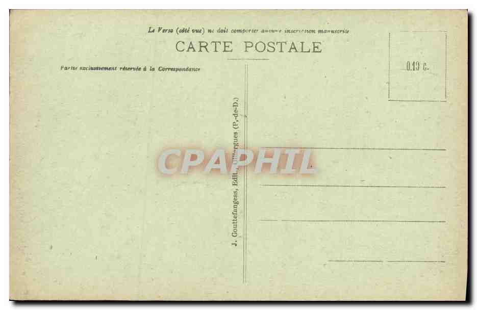 Champeix — Allgemeiner Blick — J. Gouttefange, Verleger, Billères (P.-d.-D.) — Rückseite