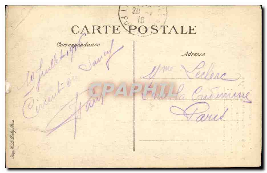 CPA L Auvergne Besse Maison de la Reine Margot — Verso