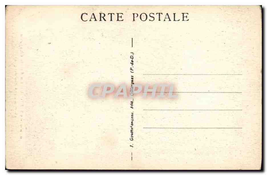 CPA L Auvergne Riom La sainte Chapelle  — Rückseite