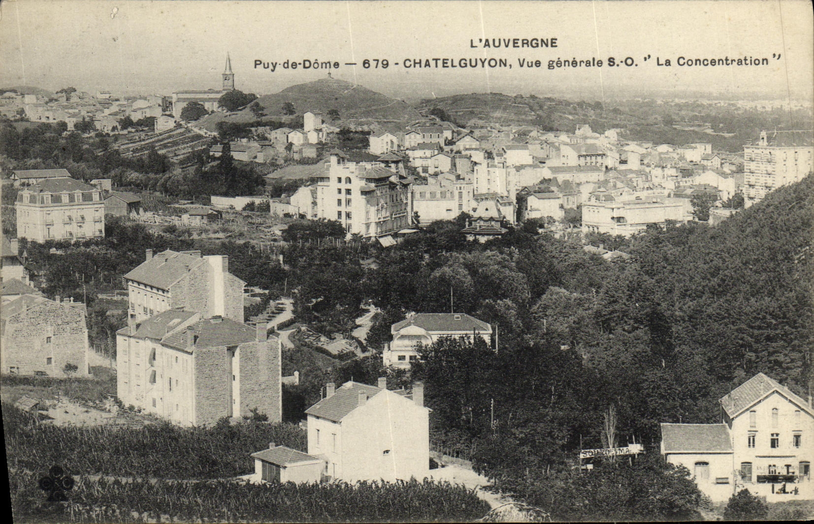 CPA L Auvergne Puy de Dome Chatelguyon Vue Generale La Concentration