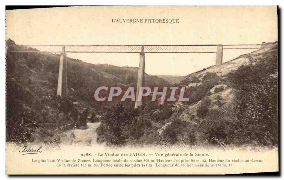 CPA Le Viaduc des Fades Vue Generale de la Sioule