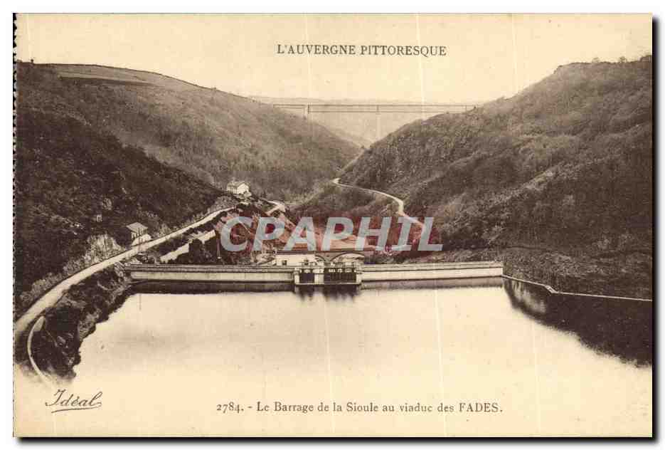 CPA Le barrage de la Sioule au viaduc de Fades