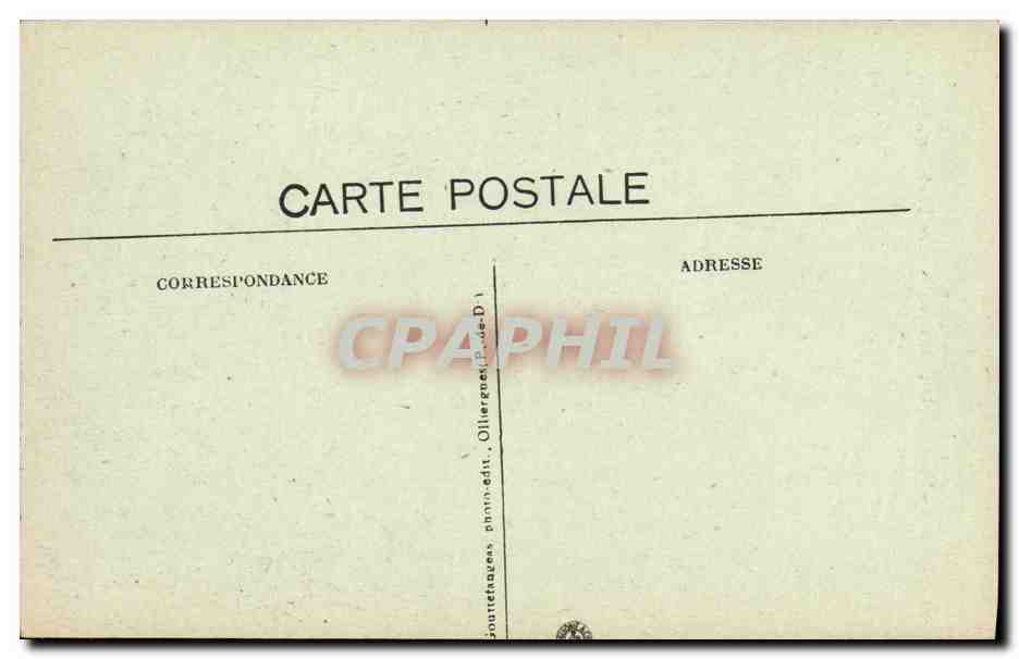 Vallée de la Durolle au Pont de Faut-Martel — Auvergne — G. d'O. — Reverso