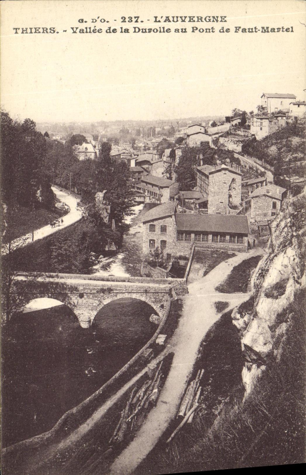 Thiers - Vallée de la Durolle au Pont de Faut-Martel — G. D'O., n° 237