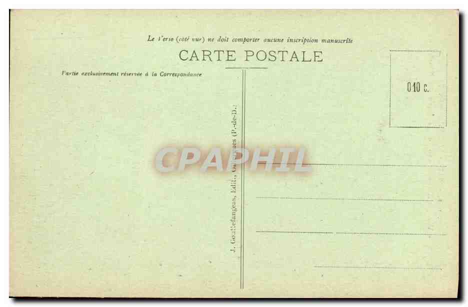 Thiers - Vallée de la Durolle au Pont de Faut-Martel — G. D'O., n° 237 — Reverso