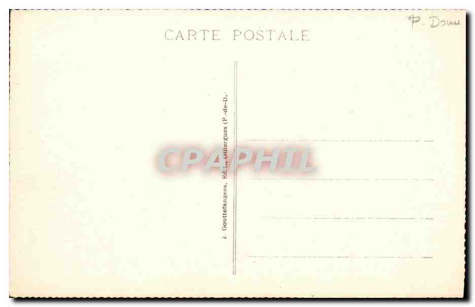 CPA Thiers Cascades au Creux de L Enfer — Rückseite