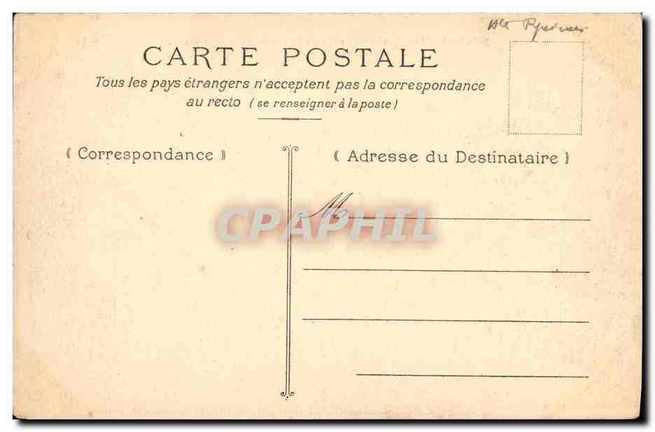 Le Taillon, 3,146 m., pris de la route de Gavarnie — Éditeur M. P. n° 398 — Verso