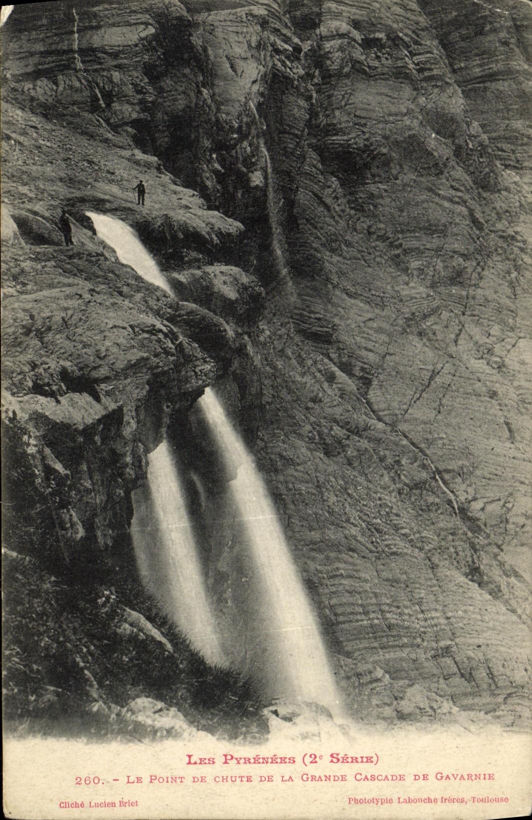 CPA Gavarnie Le Pont De Chute De La Grande Cascade De Gavarnie