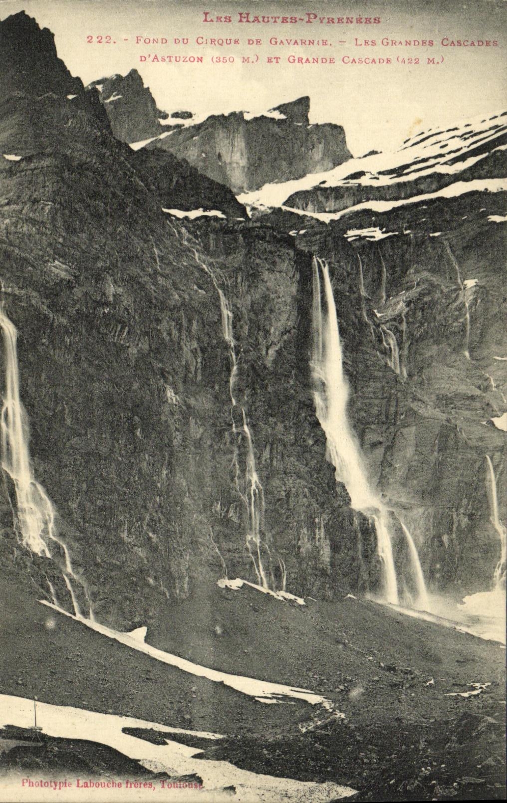 CPA Gavarnie Fond du cirque Les grandes cascades d Astuzon et grande cascade