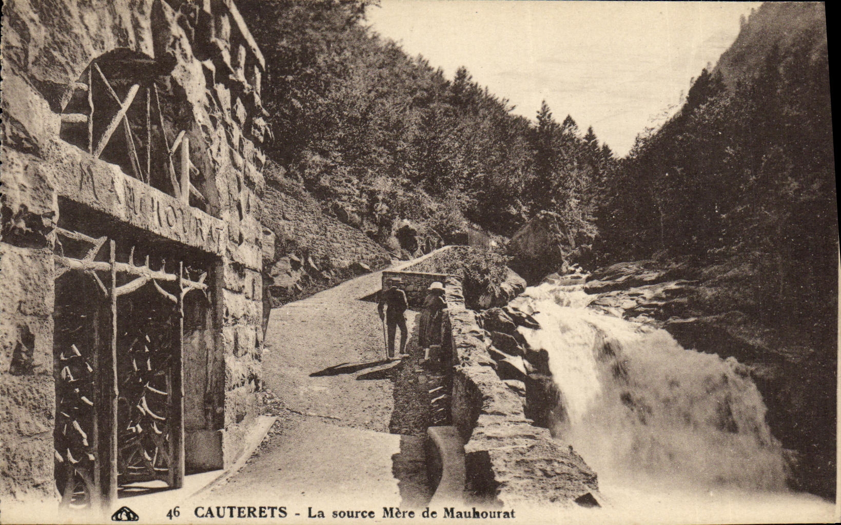 Cauterets - La source Mère de Mauhourat — éditeur Lausanne, n° 46