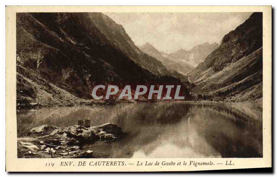 Env. de Cauterets — Le Lac de Gaube et le Vignemale — LL. — N° 119