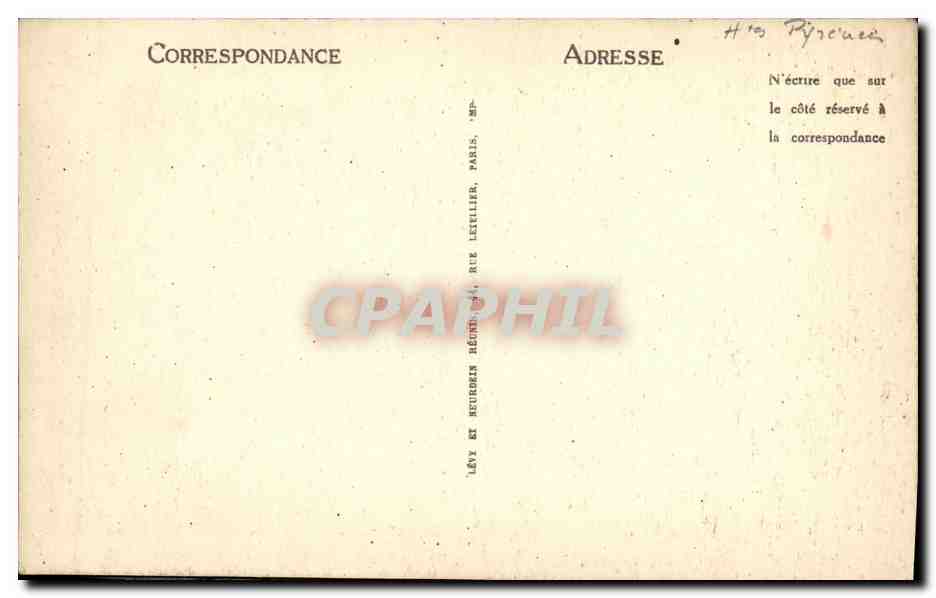 Env. de Cauterets — Le Lac de Gaube et le Vignemale — LL. — N° 119 — Verso
