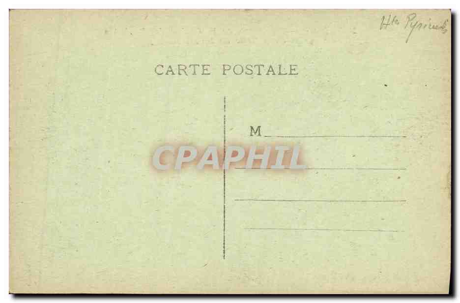 Tarbes — Panorama de la Chaîne des Pyrénées — prise de la Tour du Jardin Massey — Reverso